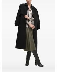 Sandro Ferrone - Plissierte Bluse mit abstraktem Print - Lyst