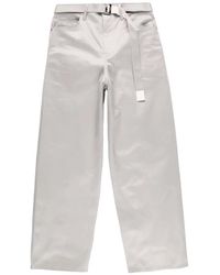 Sacai - Belted Chino Trousers - Lyst