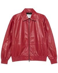 Iceberg - Zip-Up Leather Jacket - Lyst
