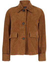 Arma - 'Ella' Jacket With Wide Collar And Front Patch Pockets - Lyst