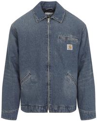 Carhartt - Og Detroit Katoenen Jack Met Rits - Lyst