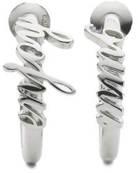 MM6 by Maison Margiela - Lettering Hoop Earrings - Lyst