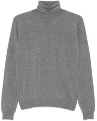 HUGO - Jersey de lana con cuello vuelto - Lyst