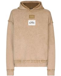 Dolce & Gabbana - Logo-patch Long-sleeved Hoodie - Lyst