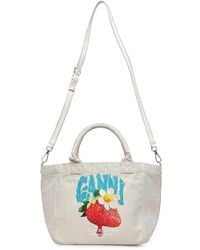 Ganni - Small Strawberry Easy Tote Bag - Lyst