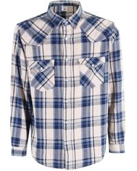 Edwin - Checked-Pattern Pocket Shirt - Lyst
