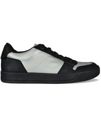 Lanvin - Dbb1 Embossed-Logo Leather Sneakers - Lyst