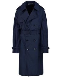 E.L.V. Denim - Hackney Belted Double-Breasted Trench Coat - Lyst