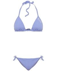 EA7 - Logo-Print Halterneck Bikini - Lyst