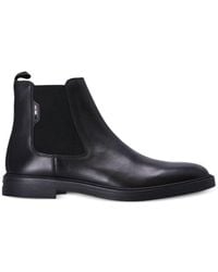 BOSS - Calev Cheb Leather Ankle Boots - Lyst