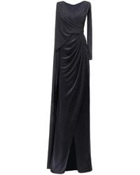 Gemy Maalouf - Draped Cape-Sleeve Dress - Lyst