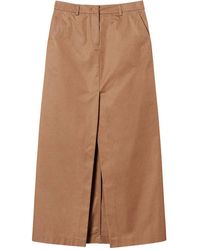 Twinset - Woven Midi Skirt - Lyst