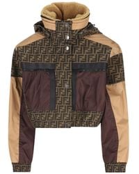 Fendi - Monogram-Pattern Hooded Ski Jacket - Lyst