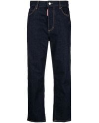 DSquared² - Jean Droit À Patch Logo - Lyst
