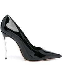 Casadei - Superblade 100mm Patent Leather Pumps - Lyst
