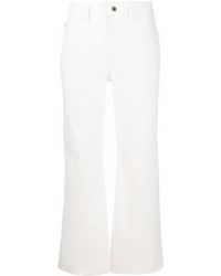 Jil Sander - White Cropped Straight-leg Jeans - Lyst