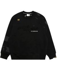 Aape By A Bathing Ape - Verfraaide Sweater Met Ronde Hals - Lyst
