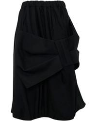 Noir Kei Ninomiya - Bow-Detail Balloon Skirt - Lyst