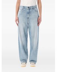 Carhartt - Logo-Patch Straight-Leg Jeans - Lyst