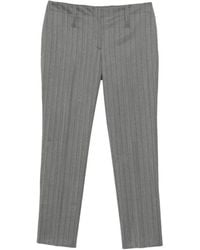McQueen - Pantalon En Laine À Fines Rayures - Lyst
