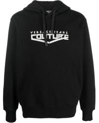 Versace Jeans Couture - Logo-Print Pullover Hoodie - Lyst