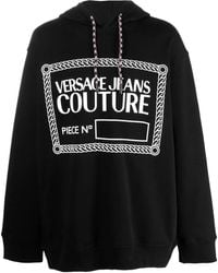Versace Jeans Couture - Logo-Print Pullover Hoodie - Lyst
