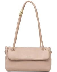 Trussardi - Logo-Lettering Foldover Tote Bag - Lyst