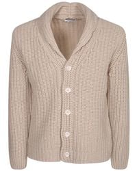 Daniele Fiesoli - Ribbed-Knit Shawl-Collar Cardigan - Lyst
