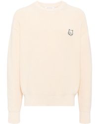 Maison Kitsuné - Signature Fox Embroidery Knitted Jumper - Lyst