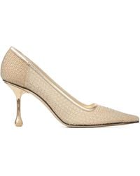 Jimmy Choo - Ixia 80 Embellished Mesh Pumps - Lyst