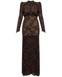 Self-Portrait - Sequin Maxi Dress - Lyst