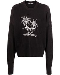 Palm Angels - Maglione Palm Tree con stampa - Lyst