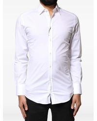 Dolce & Gabbana - Cotton Long Sleeves Dress Shirt - Lyst
