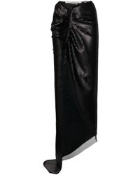 Rick Owens - スパンコール サイドスリット スカート - Lyst