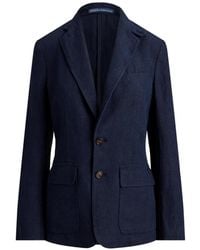 Polo Ralph Lauren - Single-Breasted Linen Blazer - Lyst