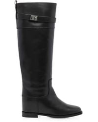 Via Roma 15 - Padlock Leather Boots - Lyst