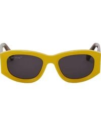 Off-White c/o Virgil Abloh - Yellow Oval Sunglasses - Unisex - Acetate - Lyst