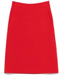 Jil Sander - Pocket-Detail A-Line Skirt - Lyst