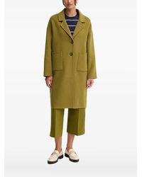Benetton - Abrigo Con Botones Y Bolsillo - Lyst