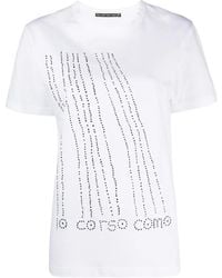 10 Corso Como - Logo-Print Cotton T-Shirt - Lyst