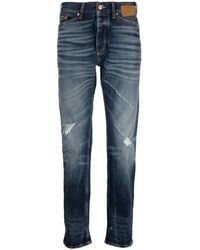 Palm Angels - Slim-Fit Distressed Straight-Leg Jeans - Lyst