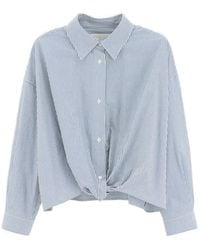 Bellerose - Camisa A Rayas Con Frente Retorcido - Lyst