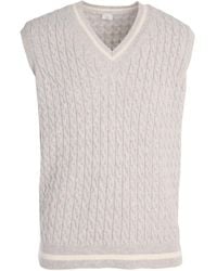 Eleventy - Cable-Knit V-Neck Sweater - Lyst