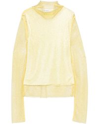 Sportmax - Top Verfraaid Met Stras - Lyst