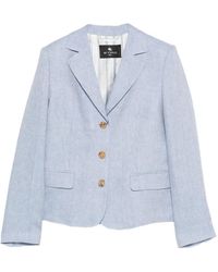 Etro - Linen Jacket - Lyst