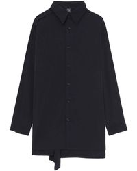 Y's Yohji Yamamoto - Straight-point Collar Button-down Shirt - Lyst