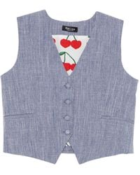 BLAKLACE - V-Neck Vest - Lyst