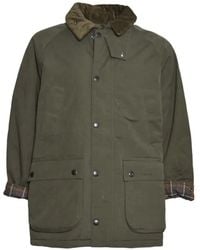 Barbour - Corduroy-Collar Single-Breasted Coat - Lyst