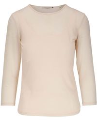 Vince - Crew-neck Long-sleeved Top - Lyst