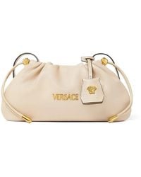Versace - Mini Tag Logo Clutch Bag - Lyst